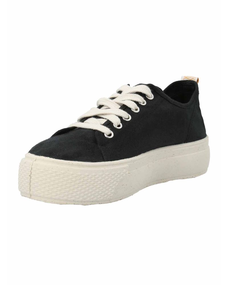 Zapatilla-Algodon-Organico-Mujer-Napoles-Negro-Rockford