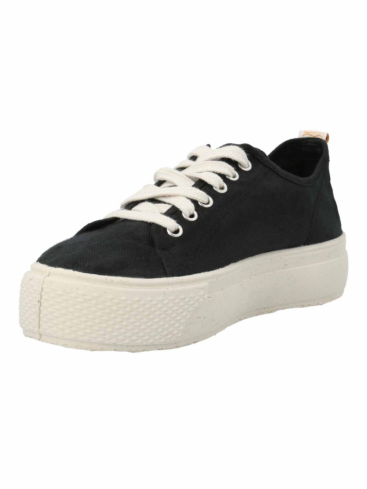 Zapatilla Algodón Orgánico Mujer Napoles Negro Rockford