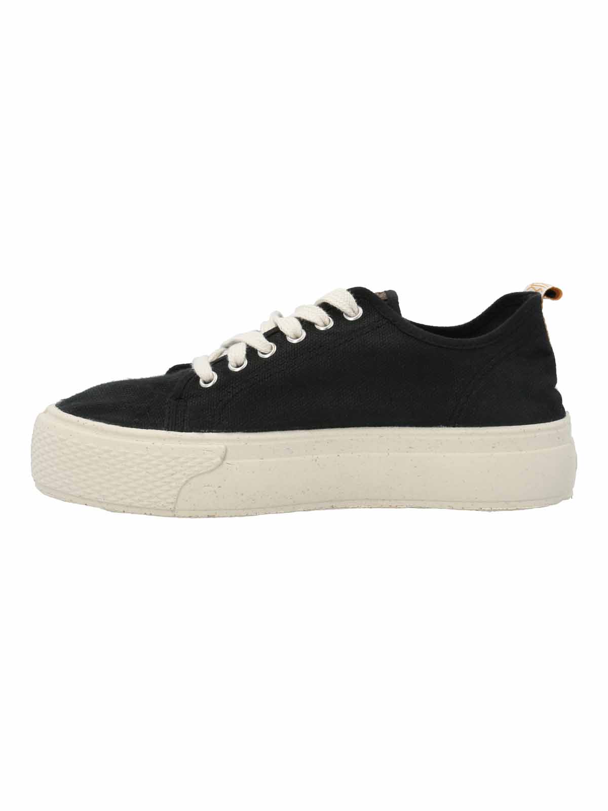 Zapatilla Algodón Orgánico Mujer Napoles Negro Rockford