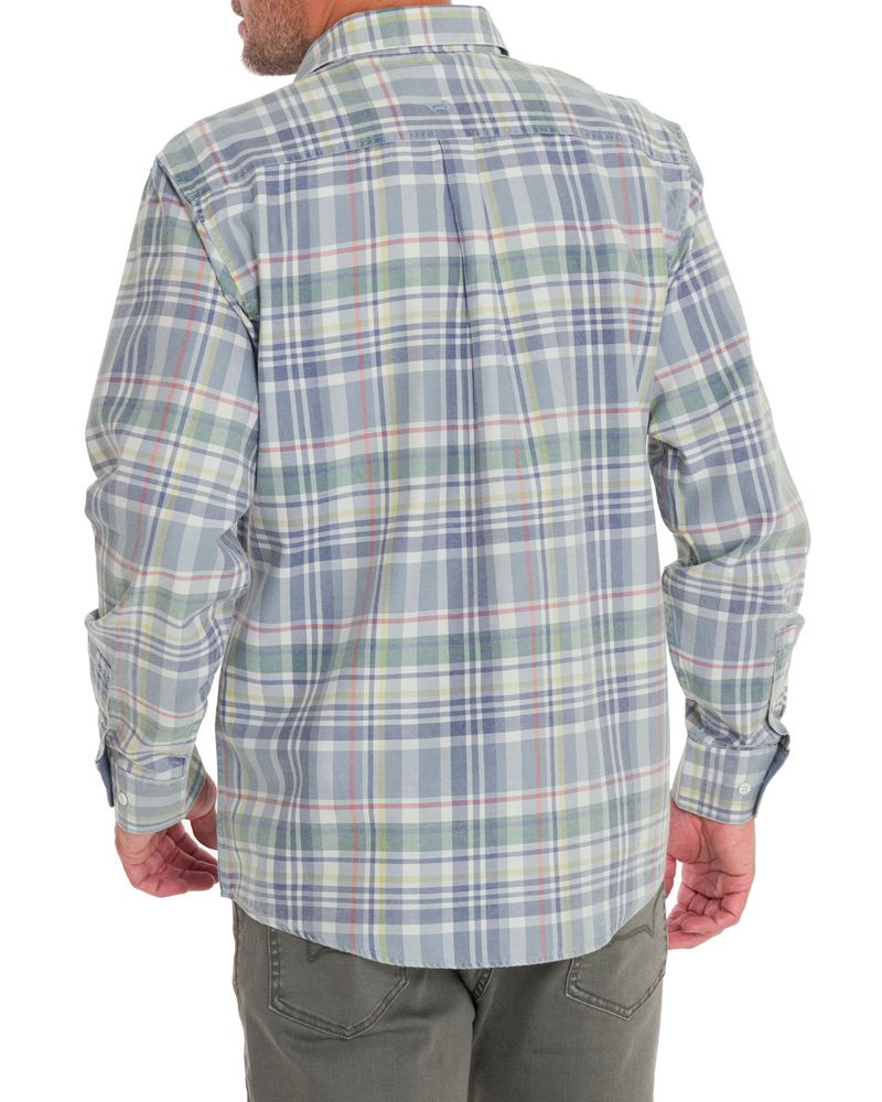 Camisa-Algodon-Organico-Hombre-Arbed-Azul-Rockford
