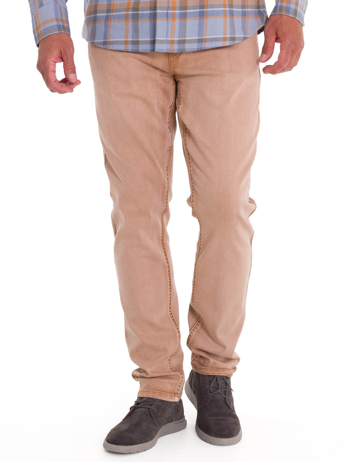 Jeans Algodón Orgánico Hombre Baycolor Café Rockford