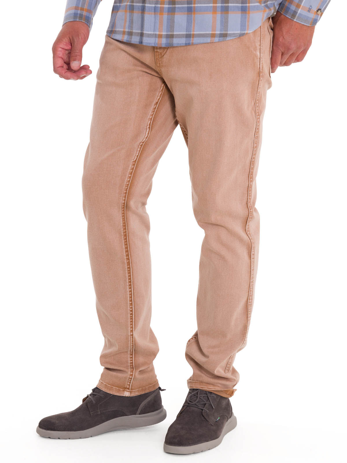 Jeans Algodón Orgánico Hombre Baycolor Café Rockford