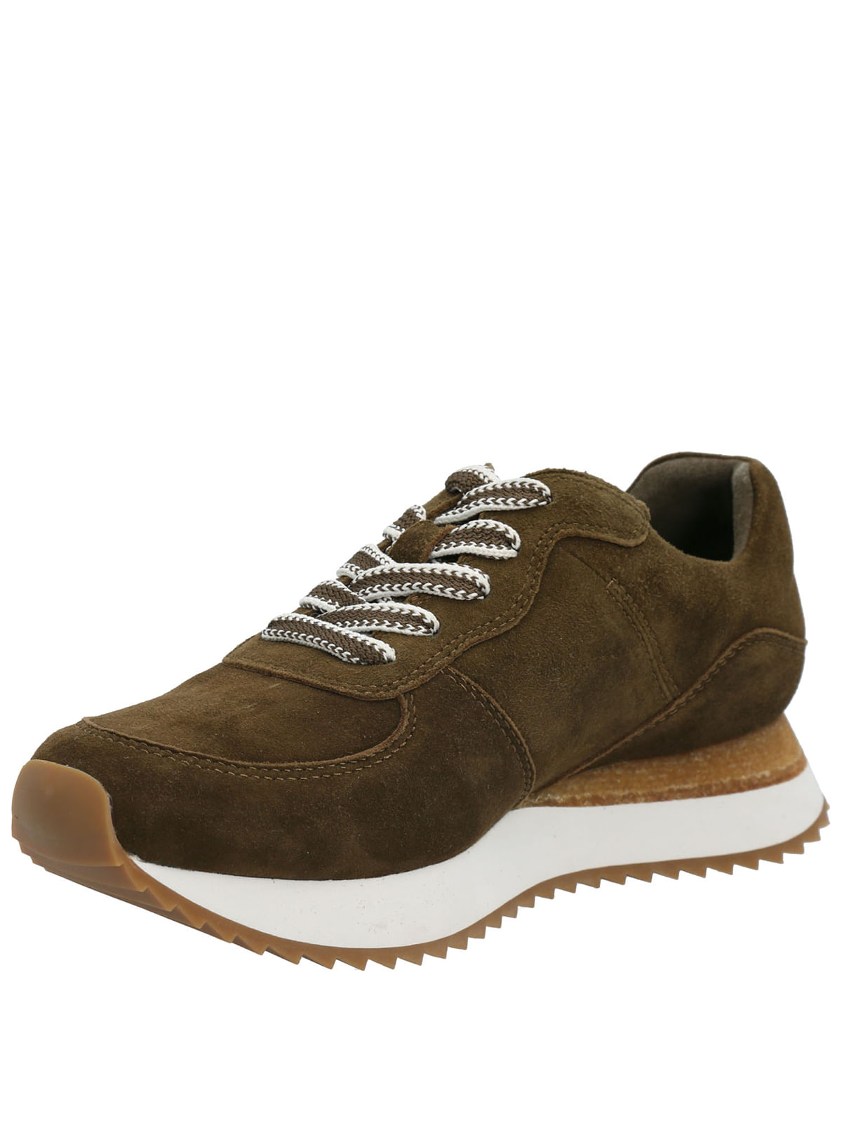Zapatilla Cuero Mujer Viena Oliva Rockford