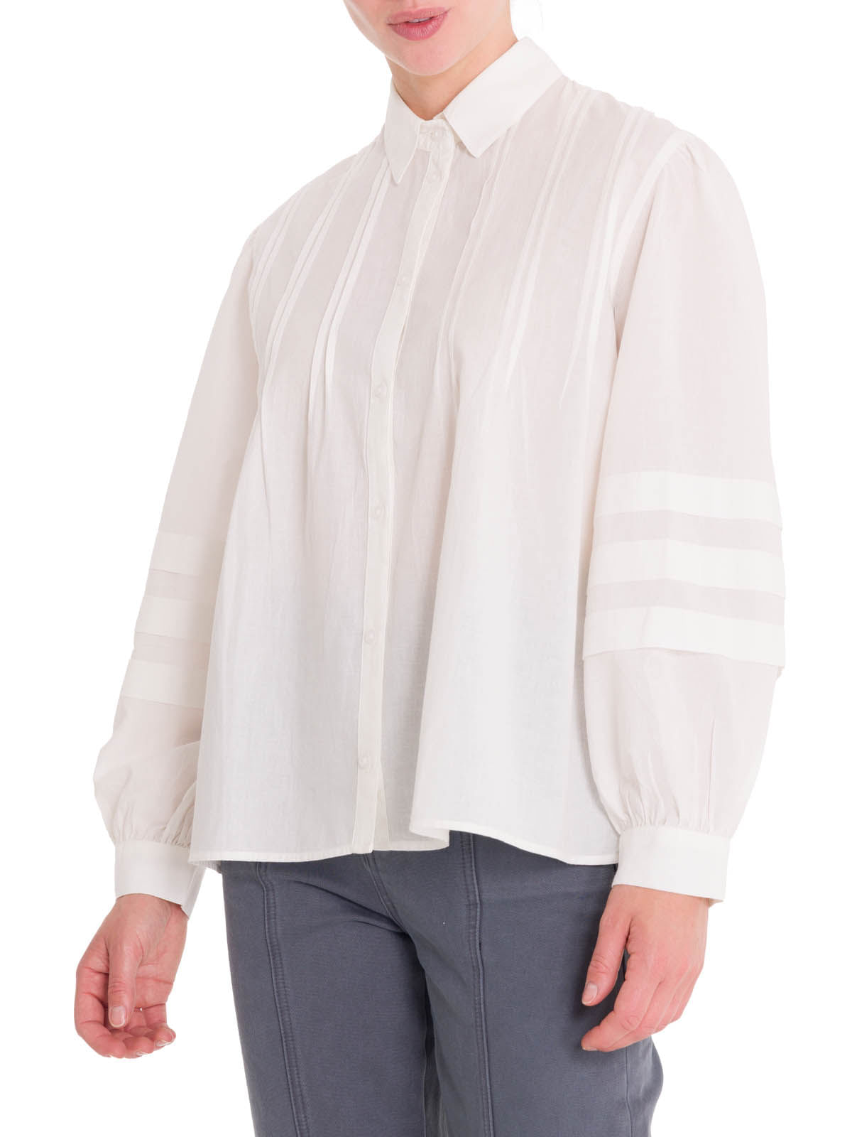 Blusa Algodón Orgánico Mujer Denali Blanco Rockford