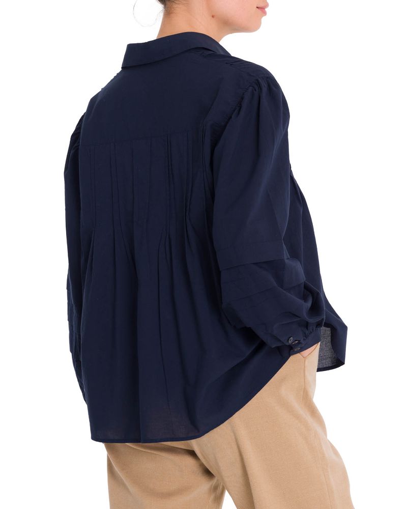 Blusa-Algodon-Organico-Mujer-Denali-Azul-Rockford