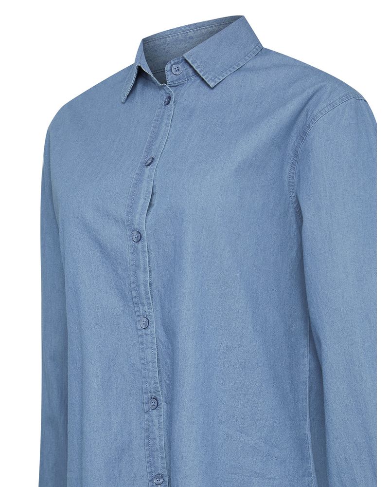 Blusa-Algodon-Organico-Mujer-Makalu-Azul-Rockford