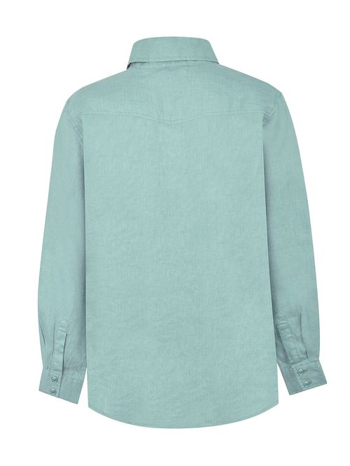 Blusa Lino Orgánico Mujer Lirio Celeste Rockford