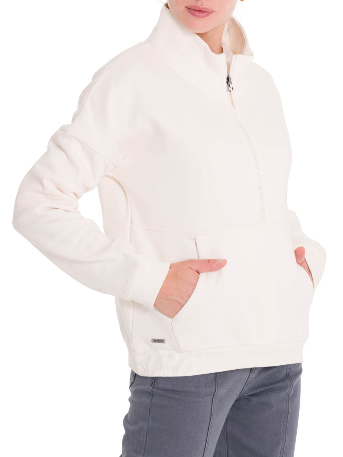 Polerón Algodón Orgánico Mujer Cali Blanco Rockford
