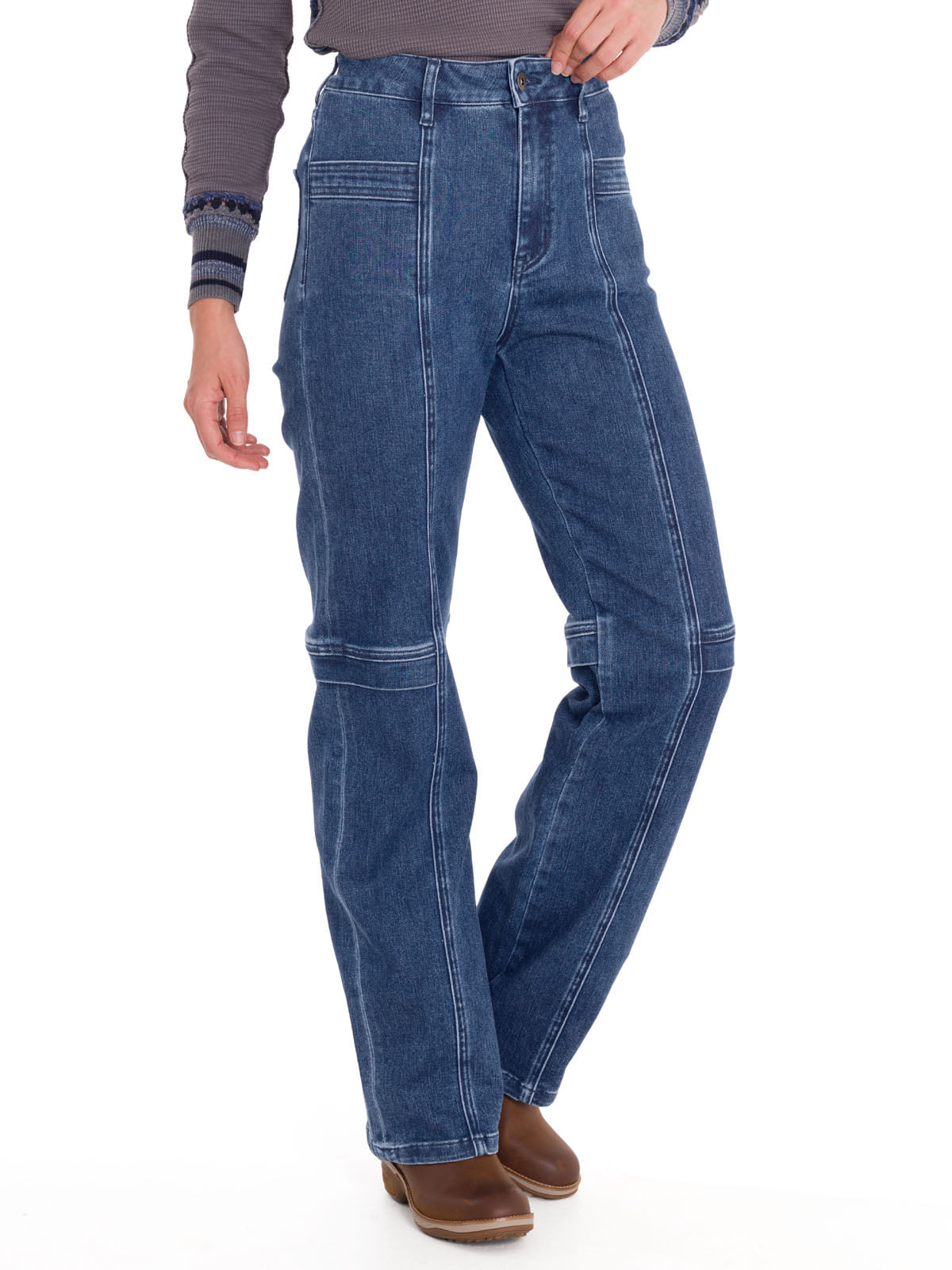 Jeans Algodón Mujer Traful Azul Rockford