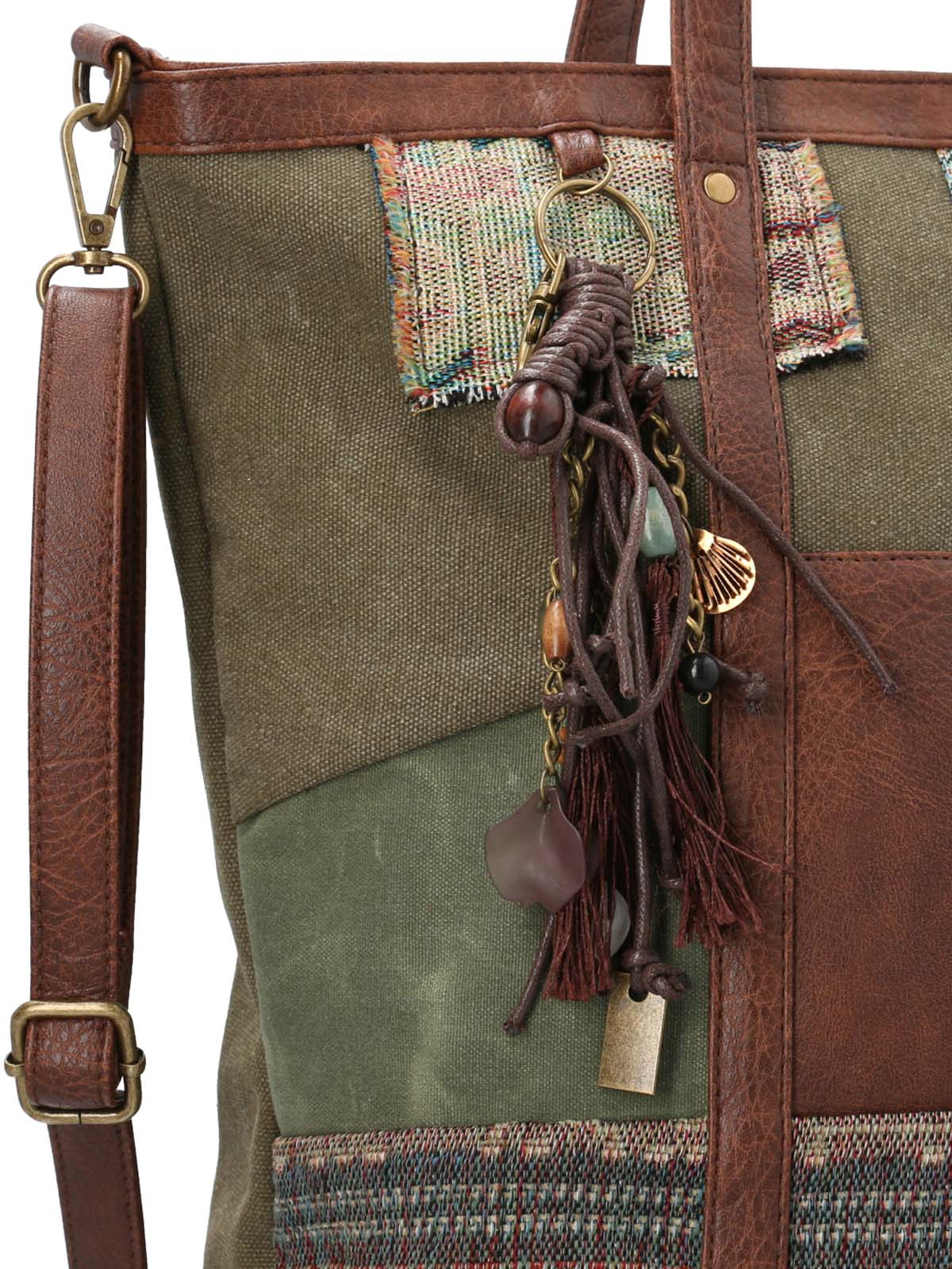 Cartera Textil Mujer Arana Tote Verde Rockford