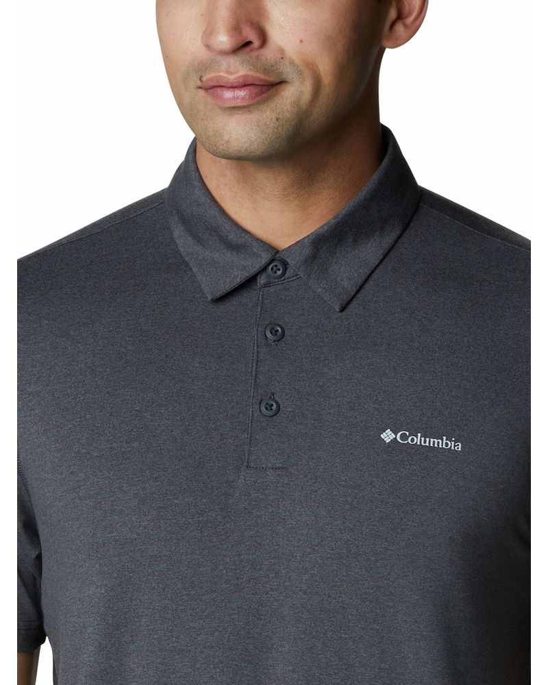 Polera-Manga-Corta-Hombre-Tech-Trail-Polo-Gris-Columbia
