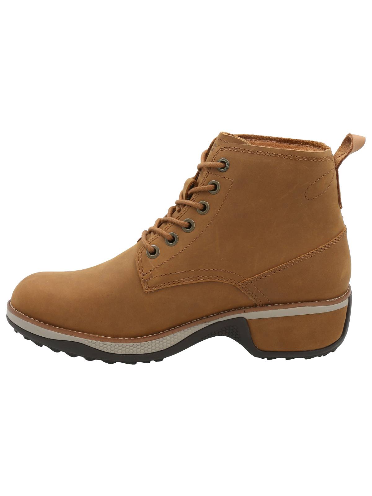 Botin Cuero Mujer Xomal Café Claro Rockford