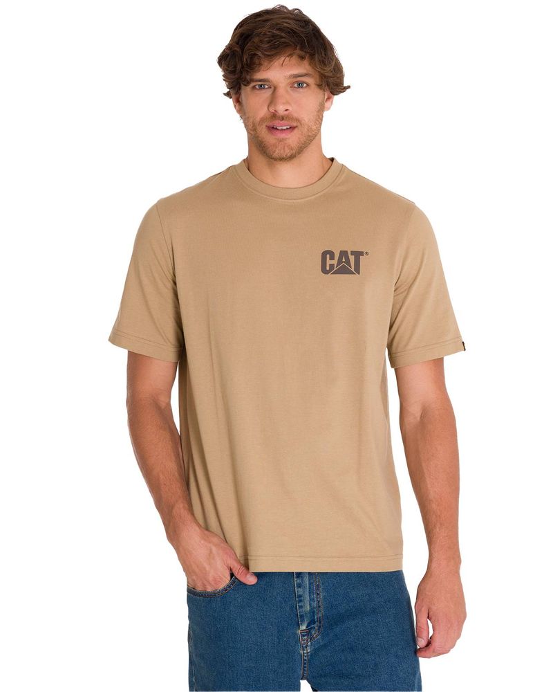 Polera-Manga-Corta-Casual-Hombre-TRADEMARK-TEE-Cafe-Clara-Cat