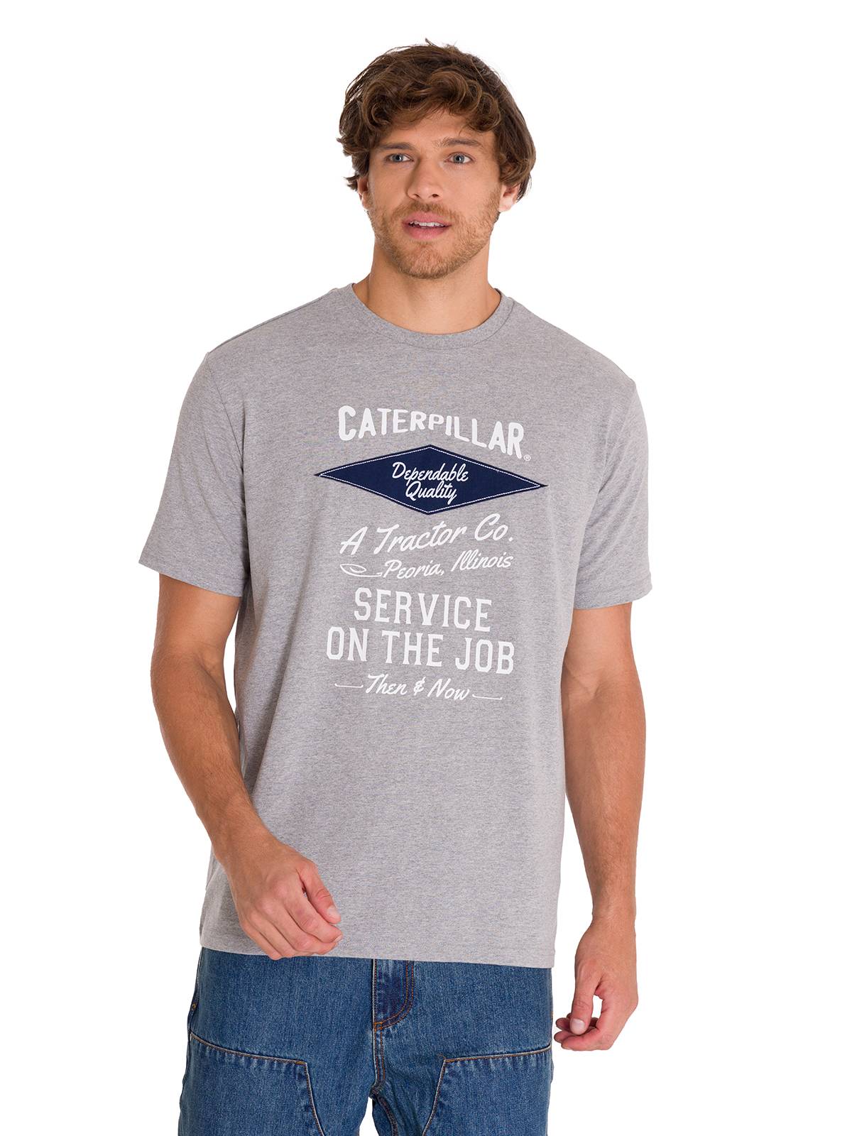 Polera Manga Corta Casual Hombre HISTORIC TRADITIONS GRAPHIC TEE Gris Cat