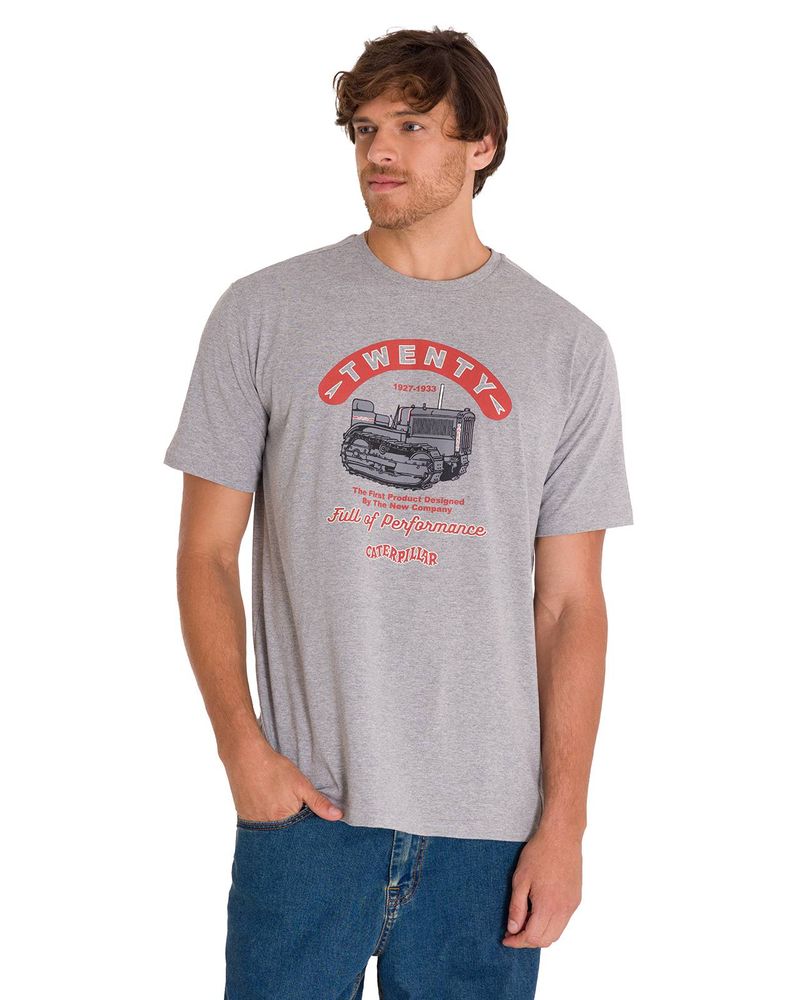 Polera-Manga-Corta-Casual-Hombre-PROJECTS-GRAPHIC-TEE-Gris-Cat