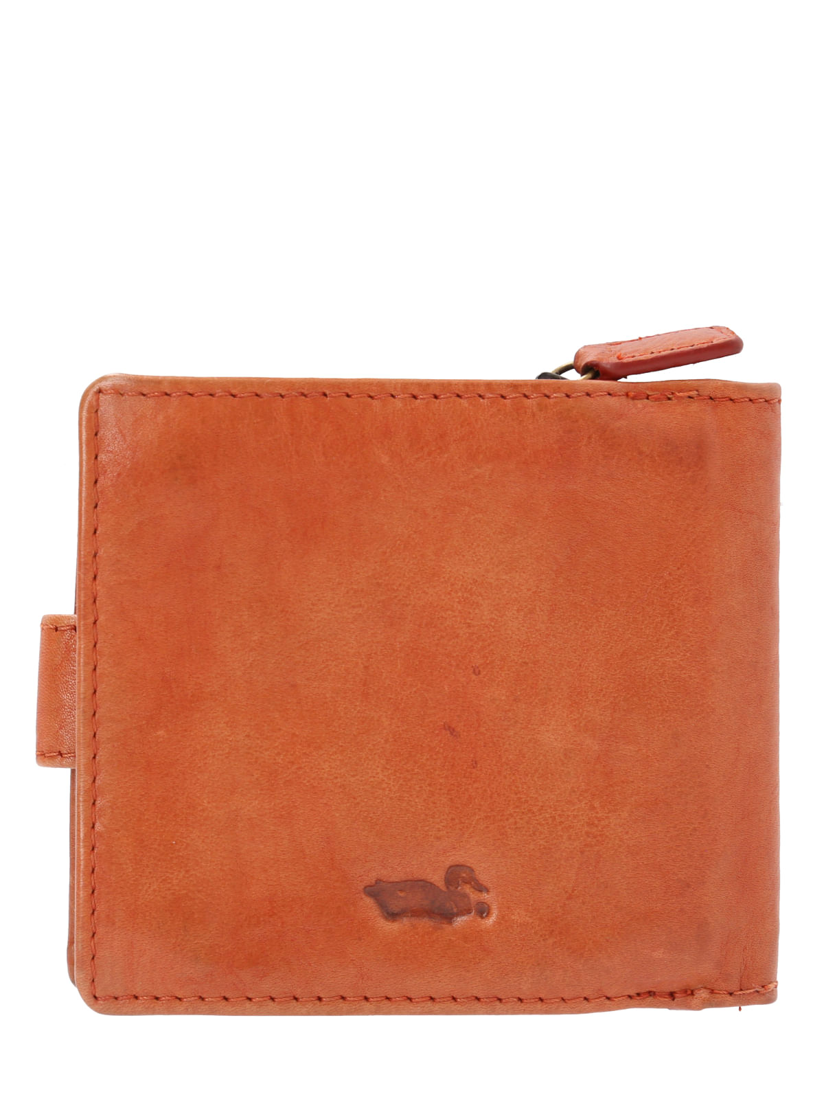 Billetera Cuero Mujer Wsrace Wallet Naranjo Rockford