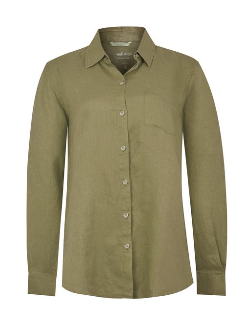 Blusa Lino Orgánico Mujer Lirio Verde Rockford