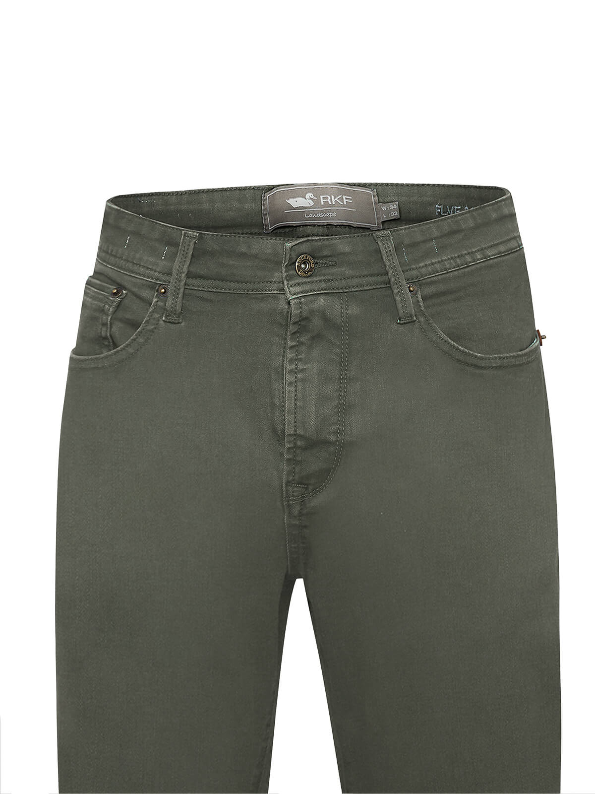 Jeans Algodón Orgánico Hombre Fivecolor Gris Rockford