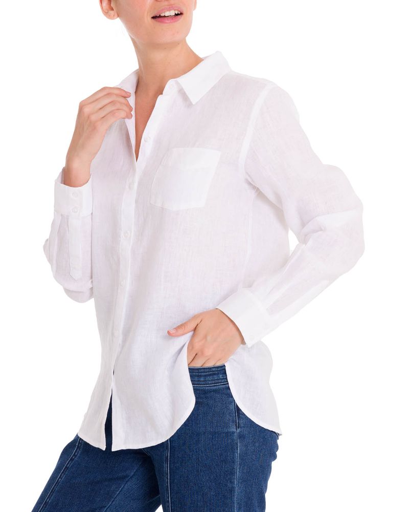 Blusa-Lino-Organico-Mujer-Lirio-Blanco-Rockford