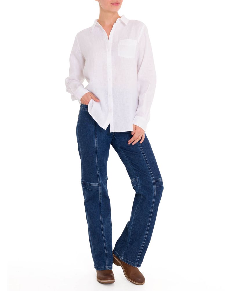 Blusa-Lino-Organico-Mujer-Lirio-Blanco-Rockford
