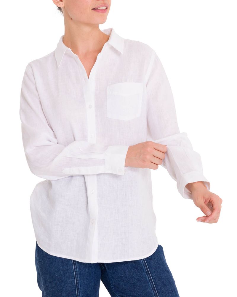 Blusa-Lino-Organico-Mujer-Lirio-Blanco-Rockford
