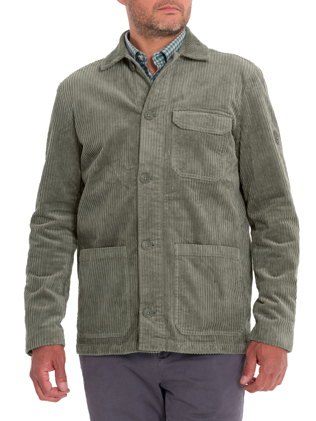 Overshirt Algodón Hombre Bellagio Verde Rockford