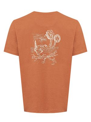 Polera Algodón Orgánico Hombre Native Naranjo Rockford