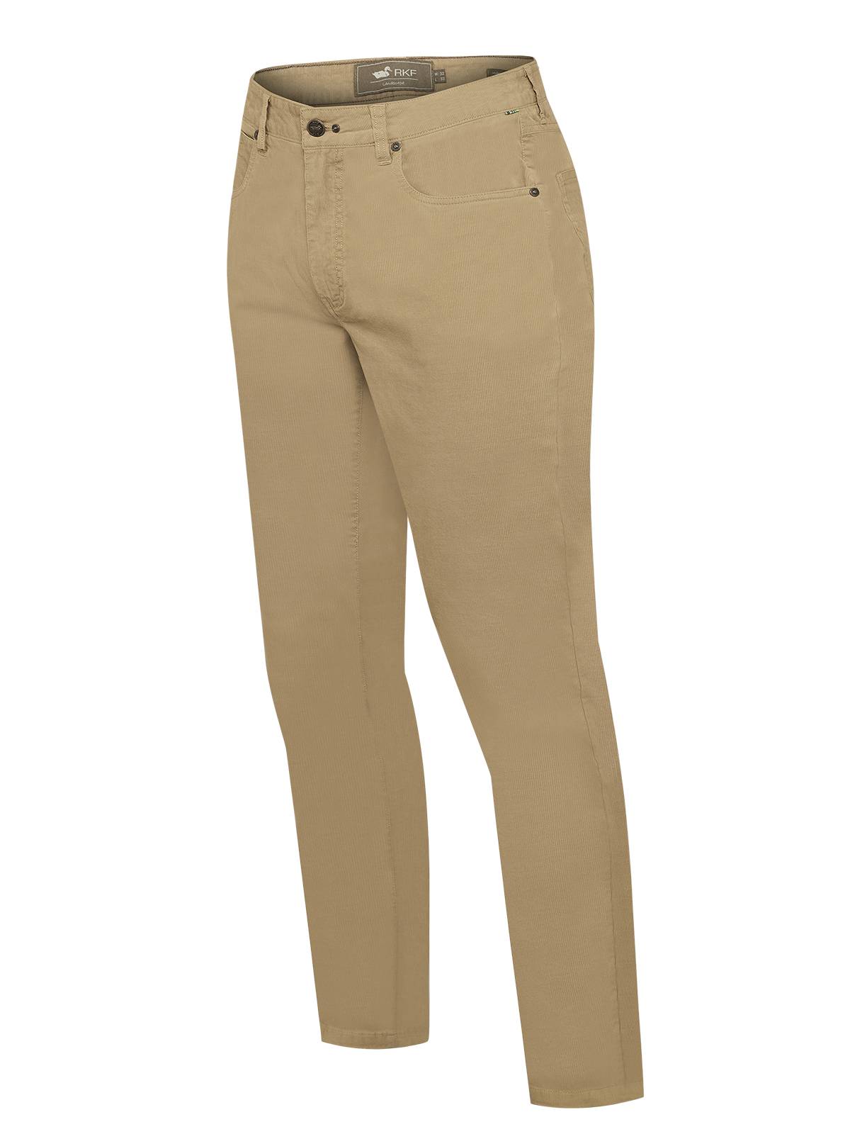 Pantalón Natural Flex Hombre Corduroy Café Rockford