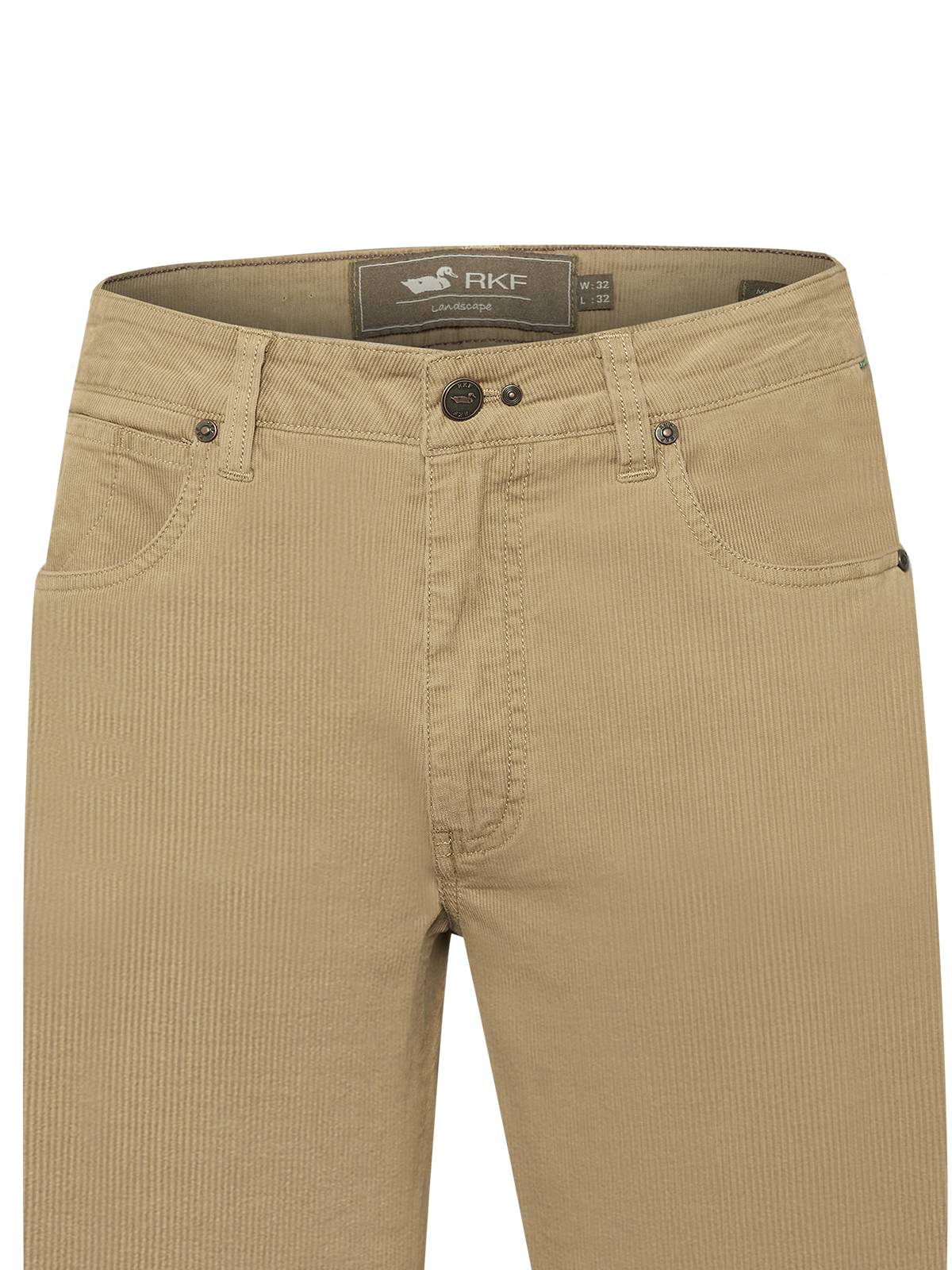 Pantalón Natural Flex Hombre Corduroy Café Rockford
