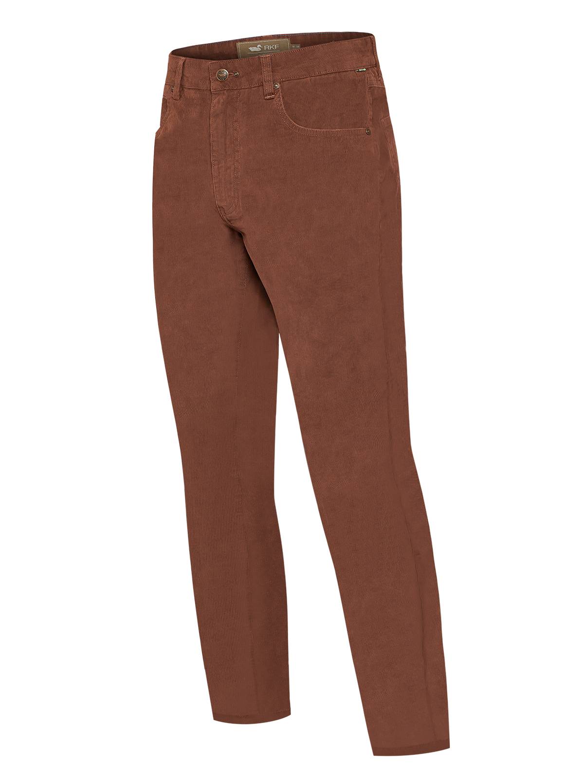 Pantalón Natural Flex Hombre Corduroy Rojo Rockford