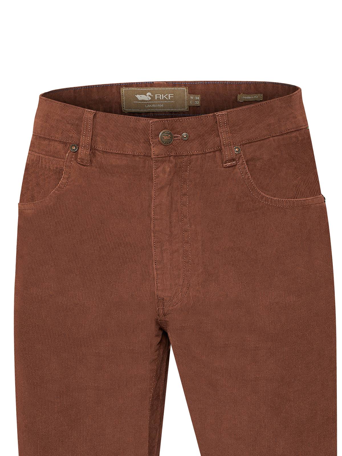 Pantalón Natural Flex Hombre Corduroy Rojo Rockford