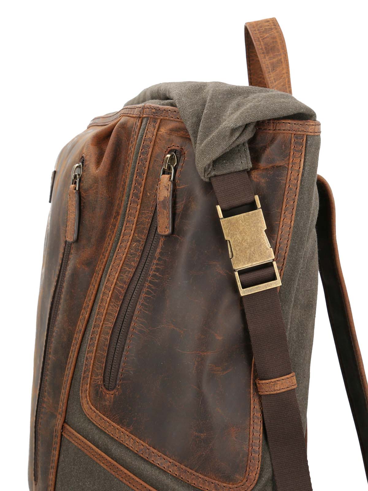 Mochila Wax Hombre Wx Whitfield Back Oliva Rockford