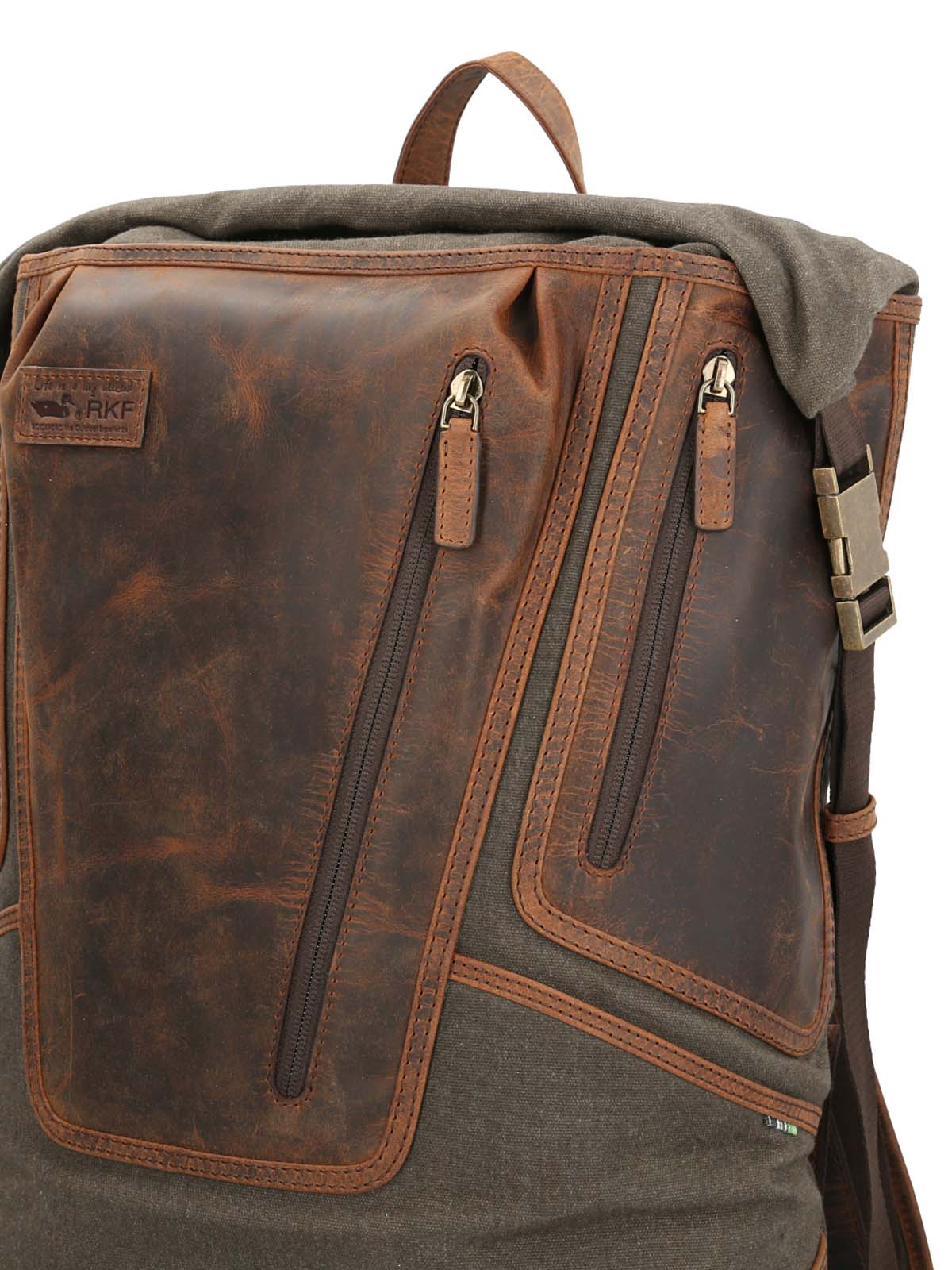 Mochila Wax Hombre Wx Whitfield Back Oliva Rockford