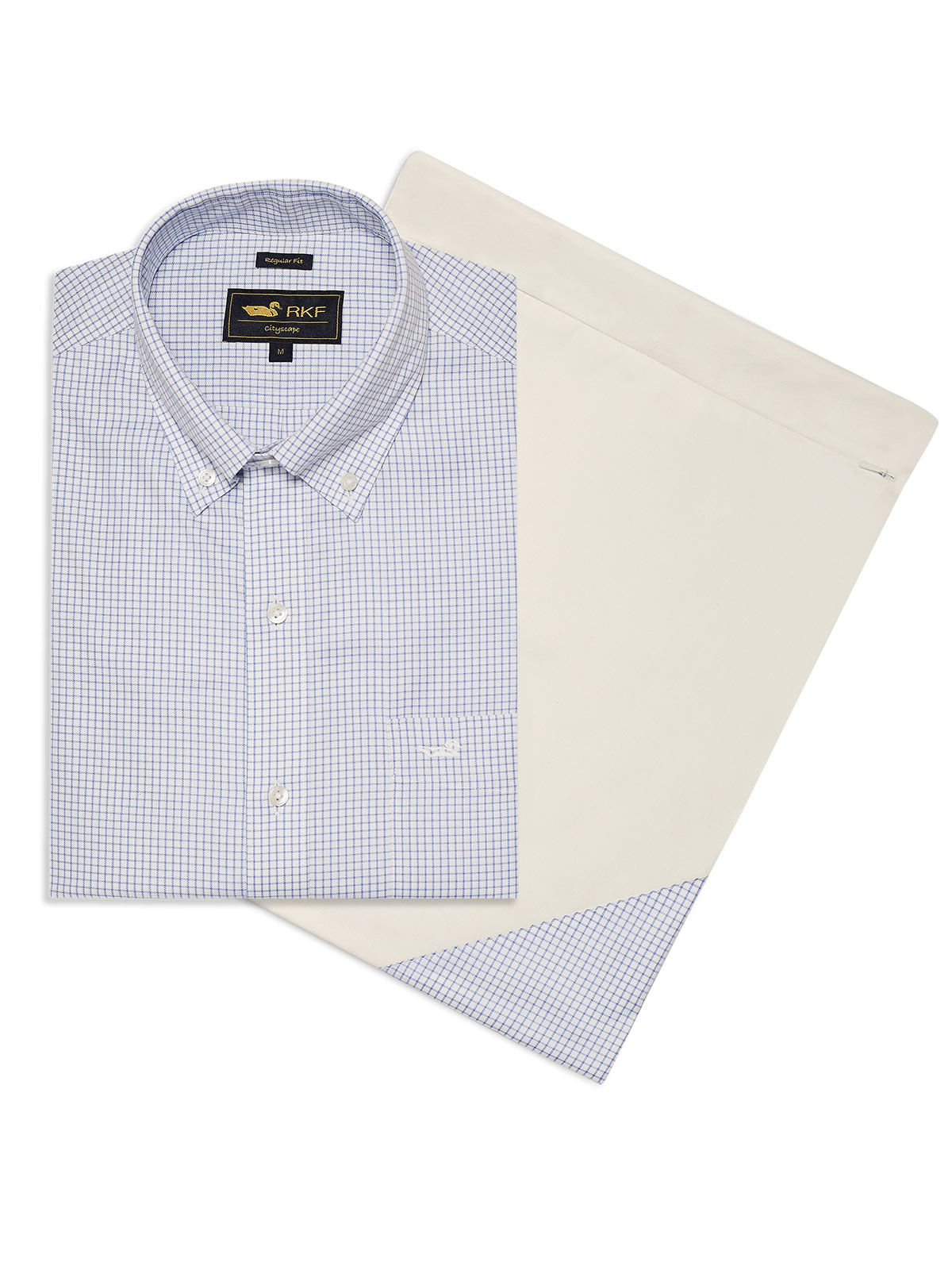 Camisa Cuello Button-Down Hombre WF Celeste Rockford
