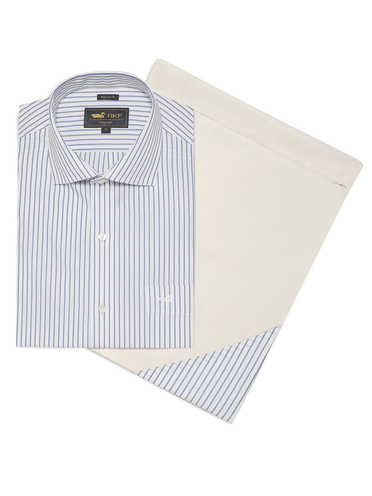 Camisa Cuello Italiano Hombre WF Azul Rockford