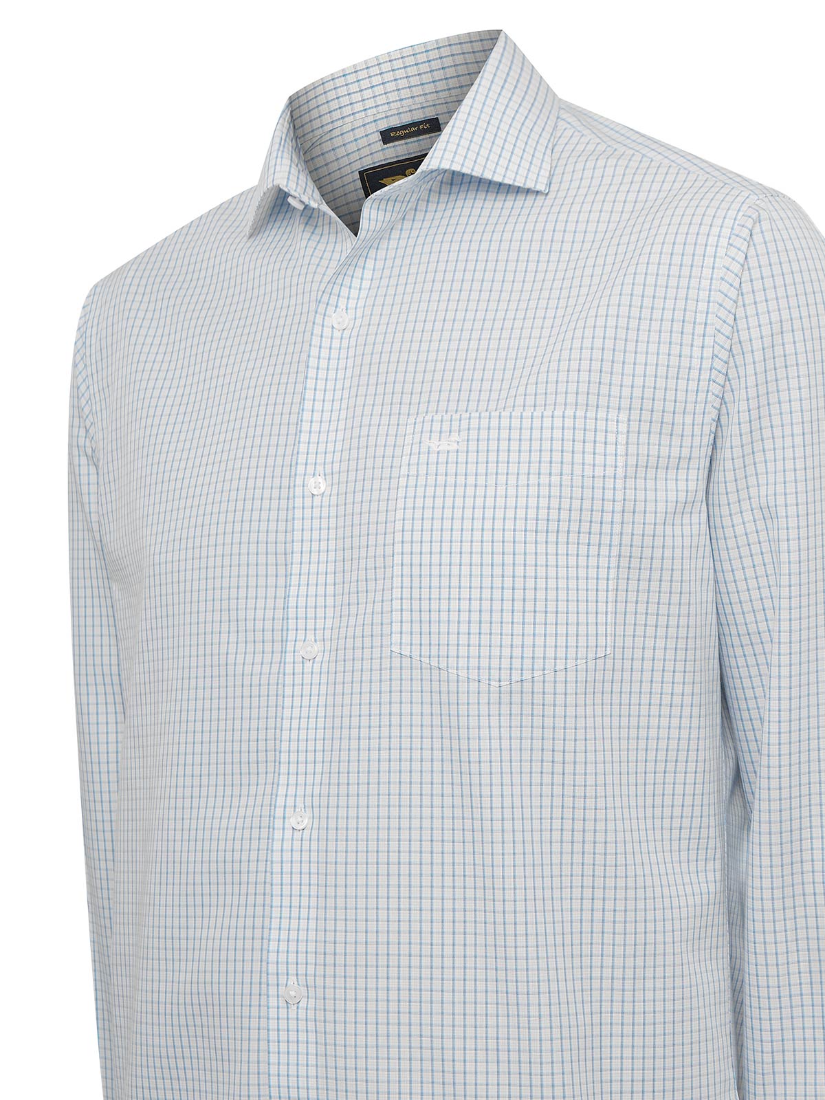 Camisa Cuello Italiano Hombre WF Azul Rockford