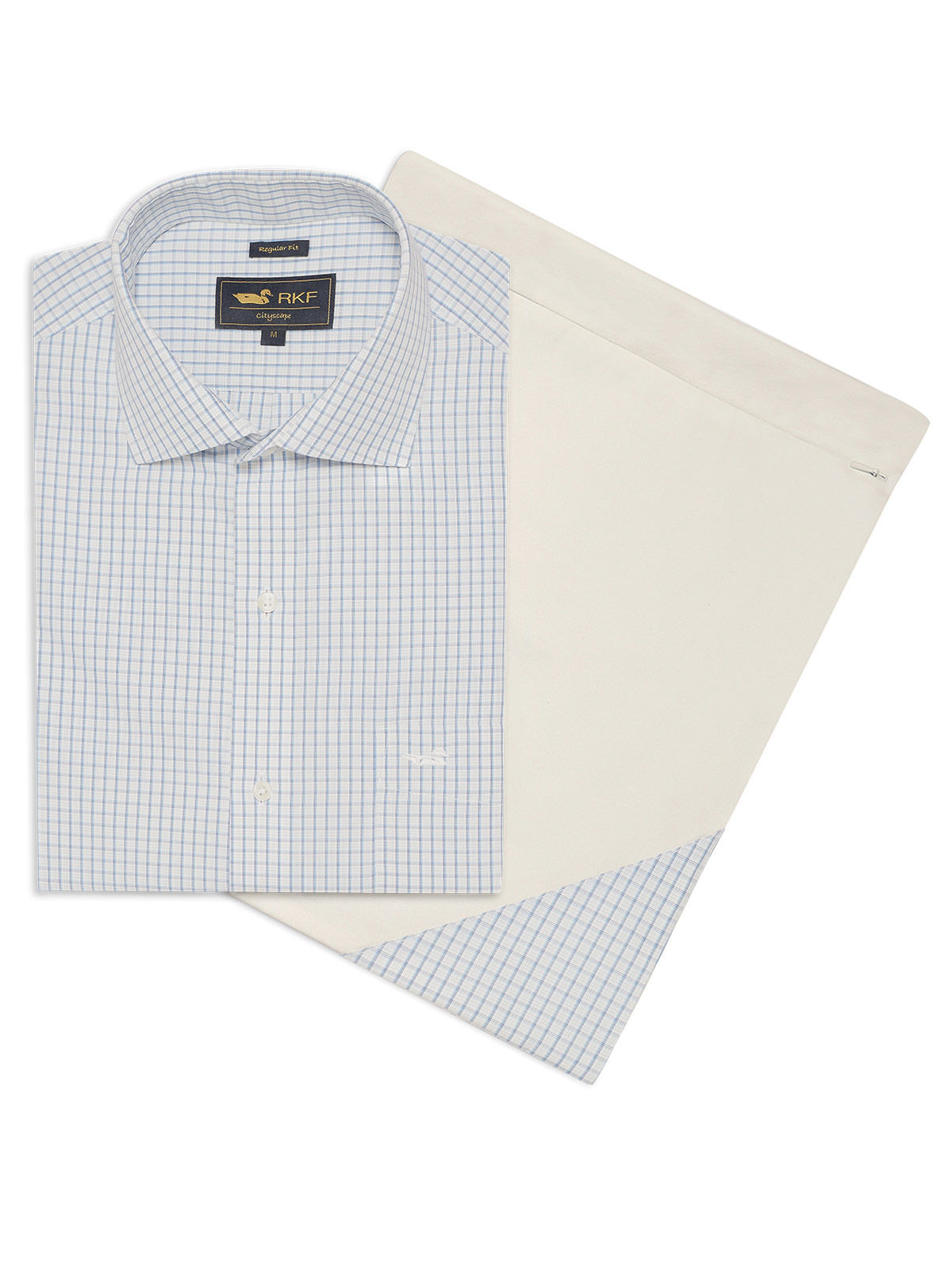 Camisa Cuello Italiano Hombre WF Azul Rockford