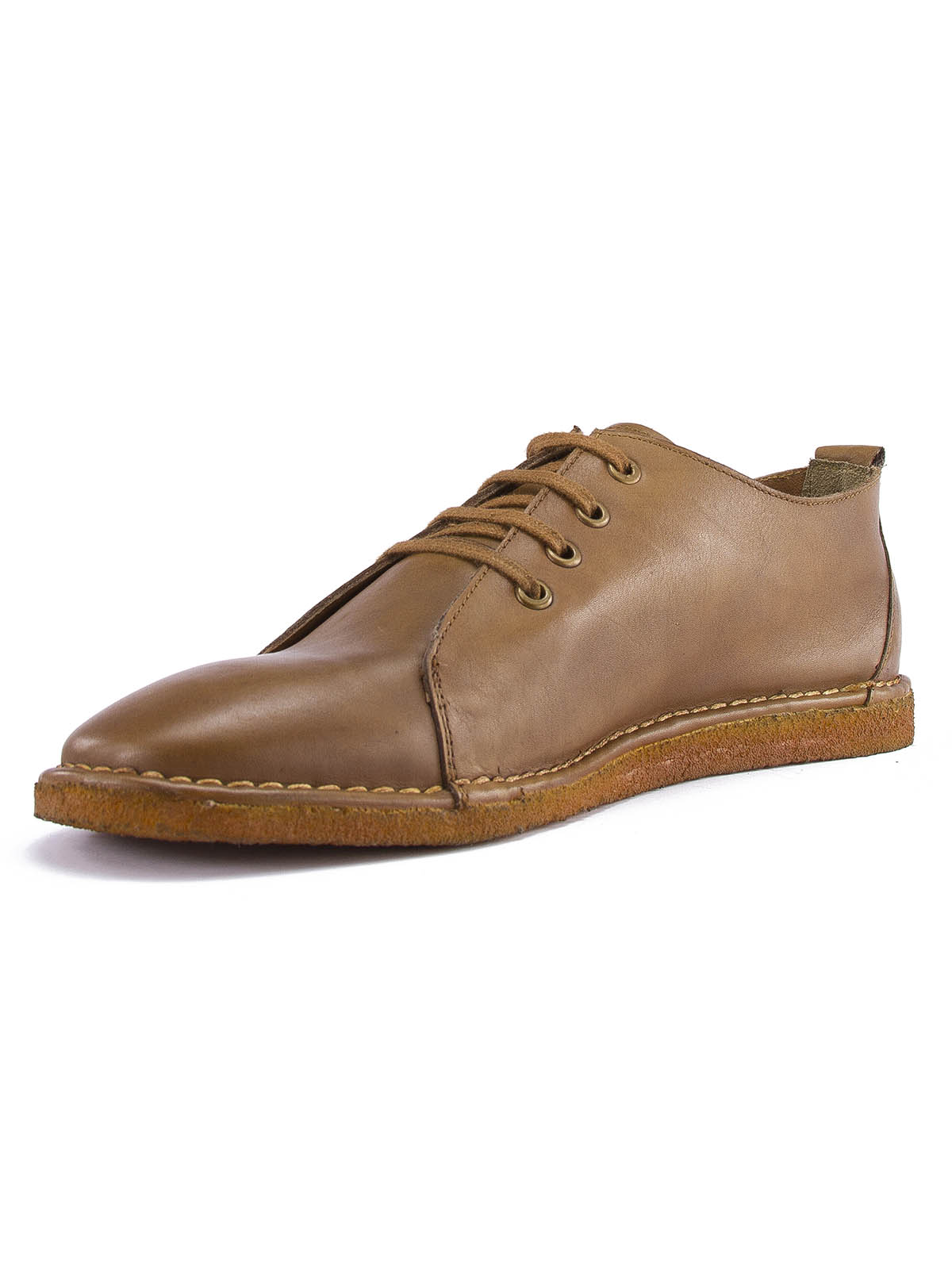 Zapato Cuero Hombre Aren Café Claro Rockford