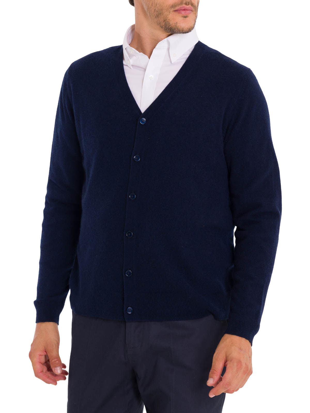 Sweater Cashmere Hombre Cash But Azul Rockford