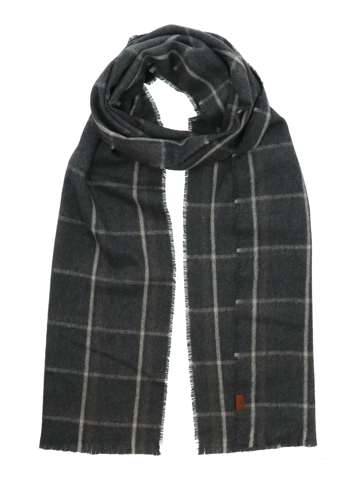 Bufanda Fibras Recicladas Hombre Rkf Scarf Plaid Gris Rockford