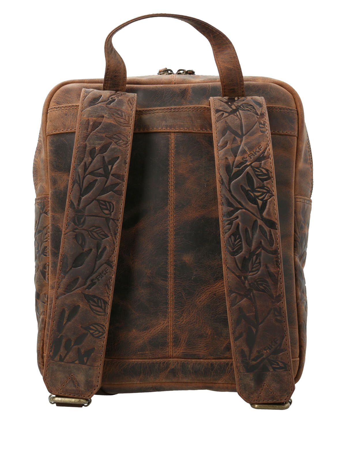 Mochila Cuero Mujer Oh Flower Backbag Chocolate Rockford