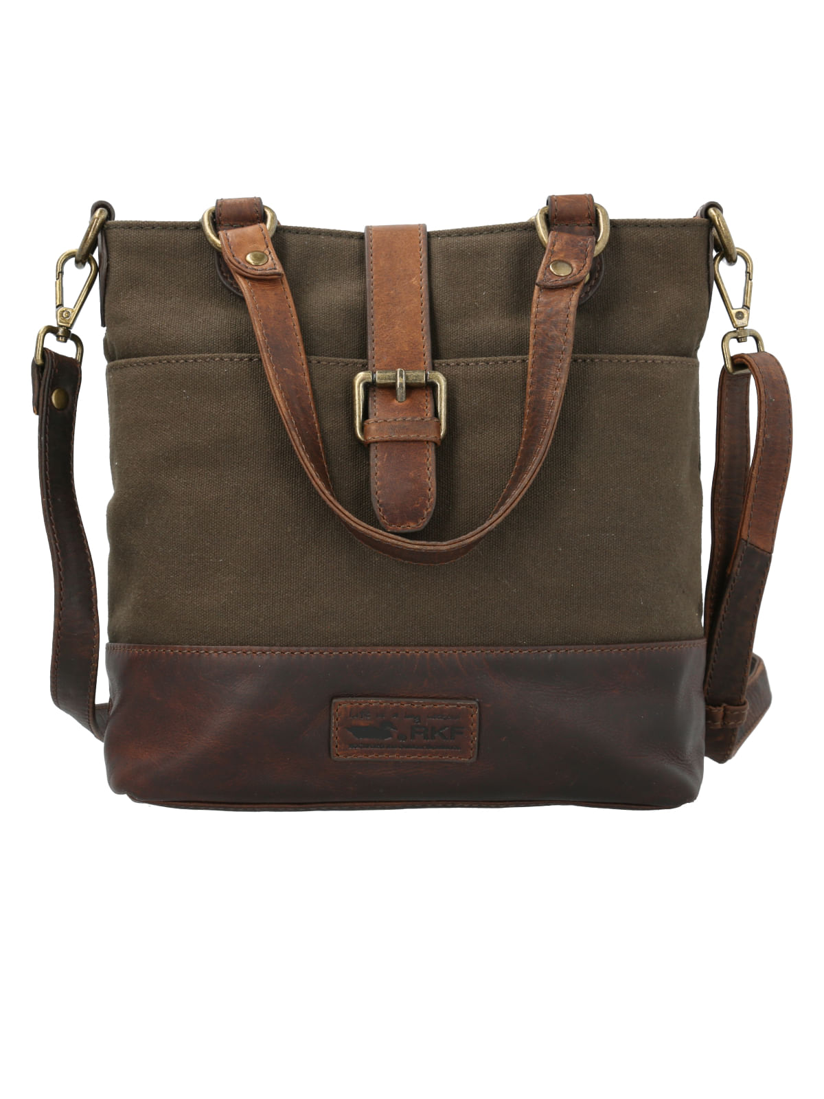 Cartera Cuero Mujer Wx Helen Cross Oliva Rockford