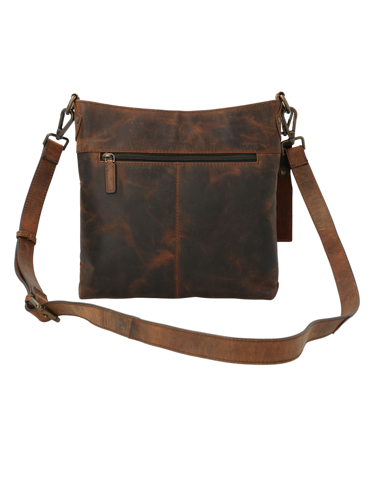 Cartera Cuero Mujer Hr Hayley Cross Cognac Rockford