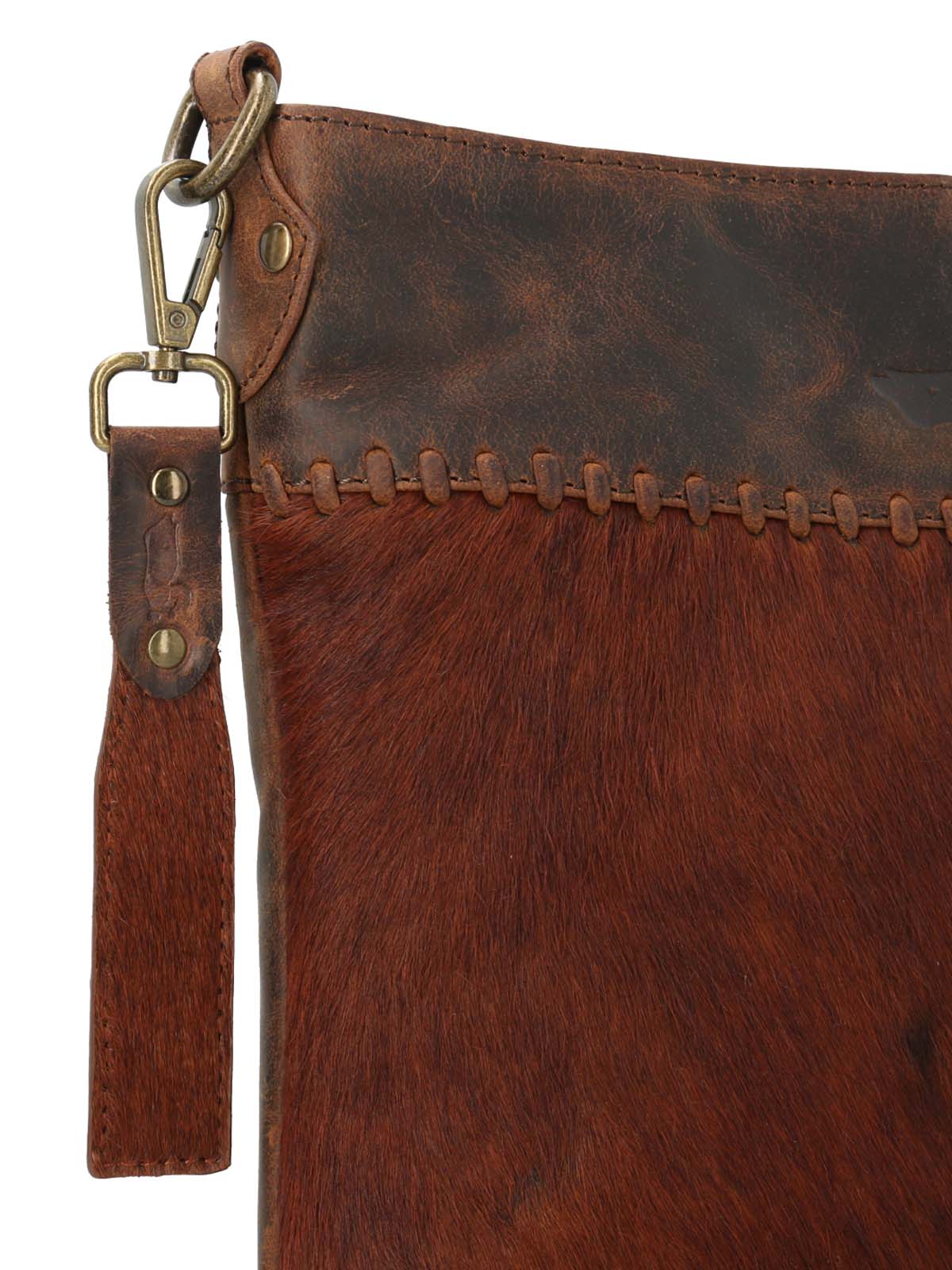 Cartera Cuero Mujer Hr Hayley Cross Cognac Rockford