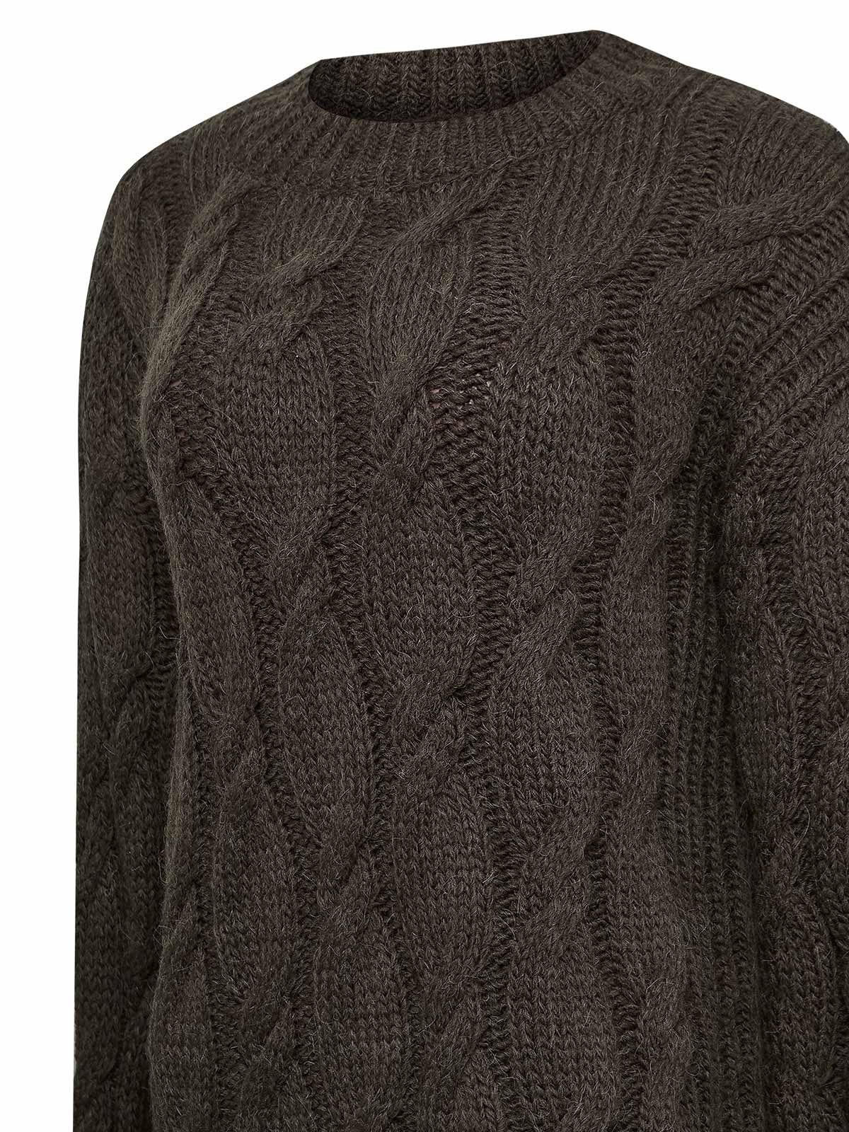 Sweater Fibras Naturales Mujer Rumany Café Rockford