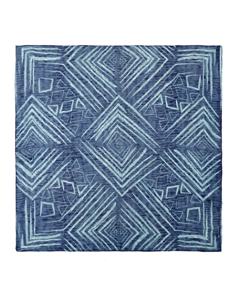 Pañuelo-Seda-Mujer-Rkf-Silk-Blunt-Azul-Rockford