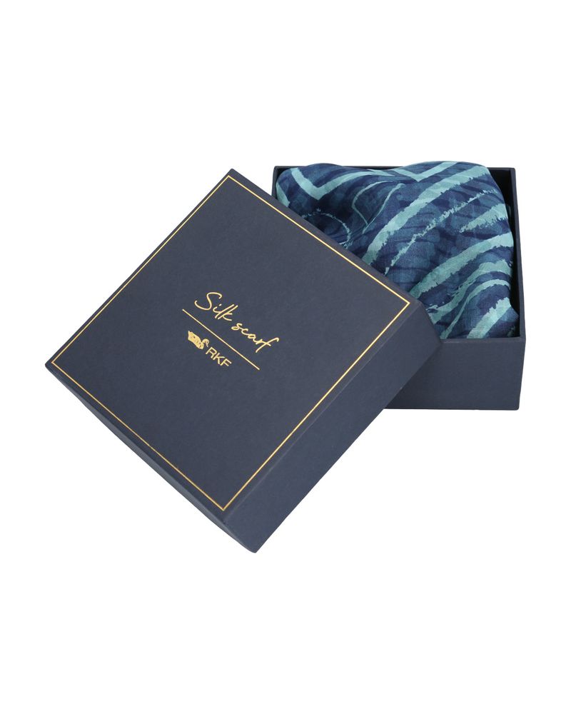 Pañuelo-Seda-Mujer-Rkf-Silk-Blunt-Azul-Rockford