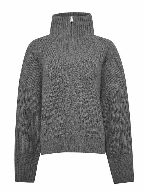Sweater Alpaca Mujer Kun Gris Rockford