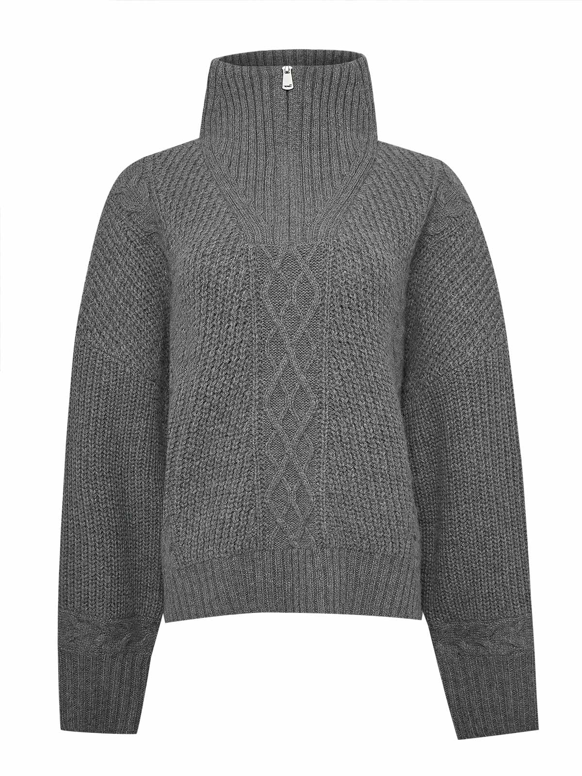 Sweater Alpaca Mujer Kun Gris Rockford