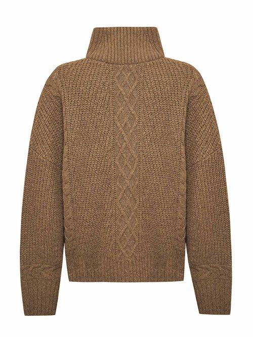 Sweater Alpaca Mujer Kun Café Rockford